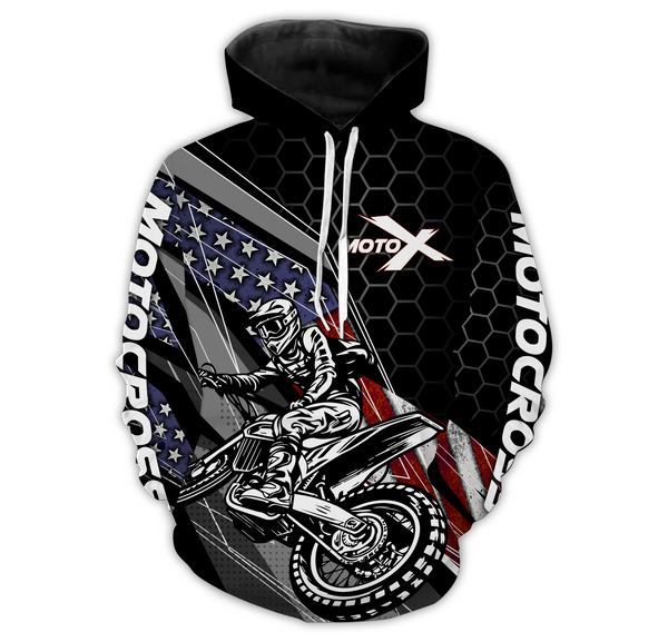 Custom Motocross Racing Hoodie Dirt Bike Hoodie For Men Women US Hoodie For Biker MH24