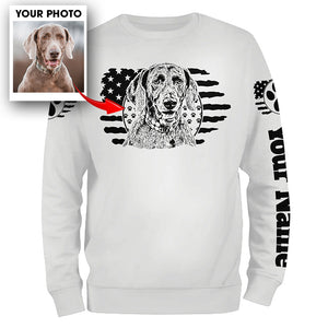 Dog lovers UV protection personalized custom photo and name shirt for dog lover D06