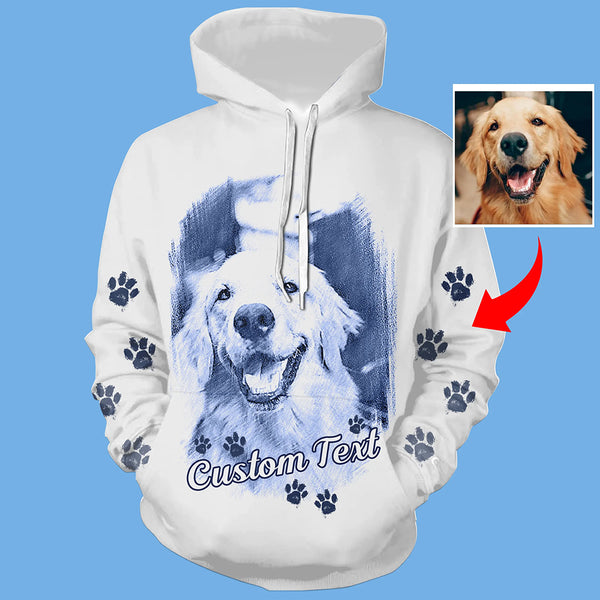 Personalized Dog Hoodie for Humans Dog Mom Dog Dad | Custom Dog Shirt for Dog Lover| D22