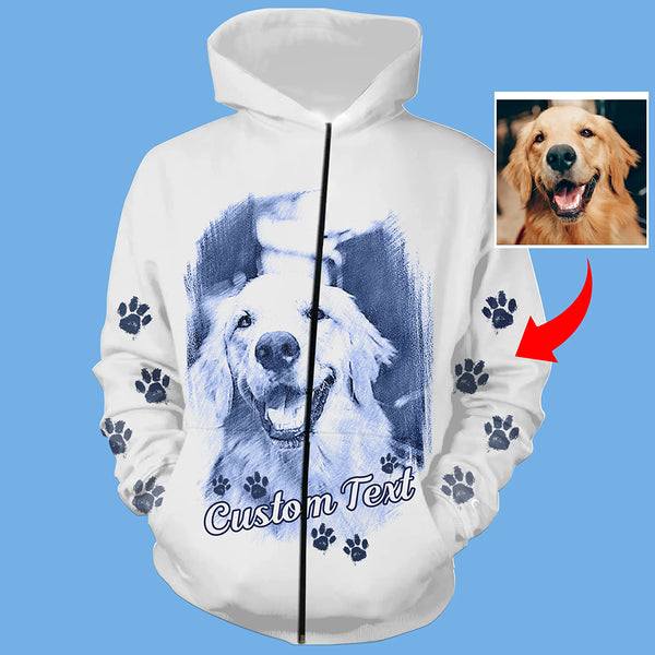 Personalized Dog Hoodie for Humans Dog Mom Dog Dad | Custom Dog Shirt for Dog Lover| D22