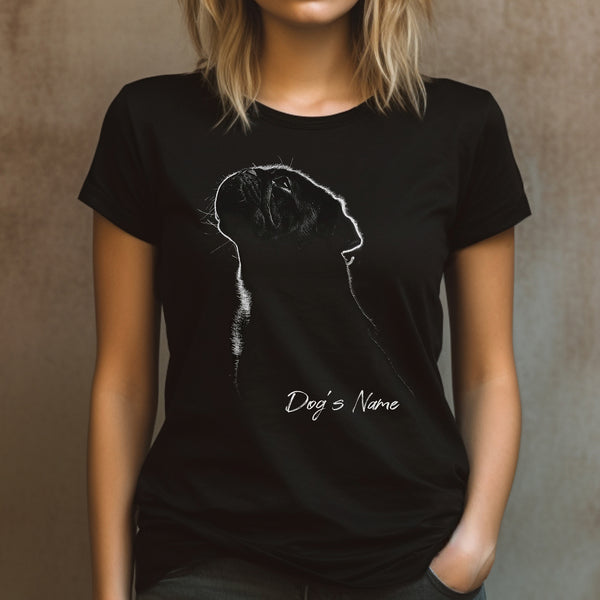 Personalized Pug Shirt - Custom Dog Name for Humans D19