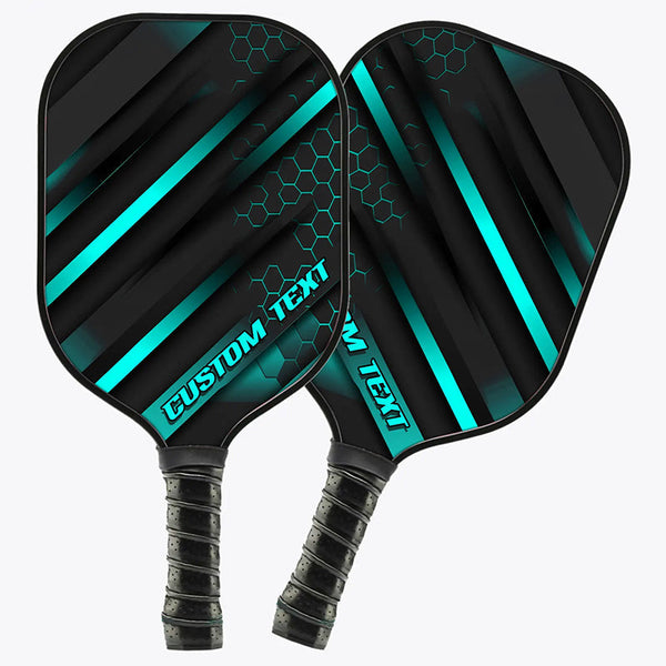 Custom Black And Blue Double-Sided Printing Pickleball Paddle, Pickleball Equipment Pickleball Gifts IPHW7214