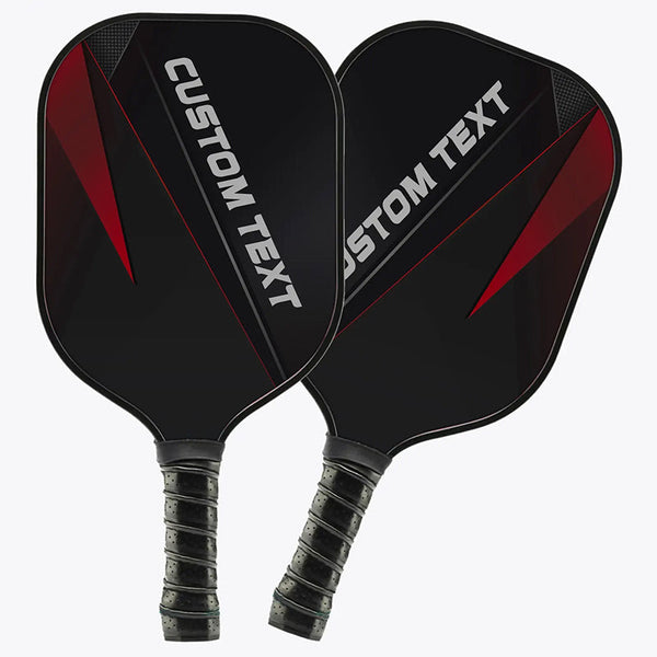 Personalized Black And Red Pickleball Paddle With Names, Pickleball Team Paddle Pickleball Gifts IPHW7243