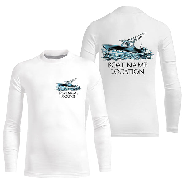 Custom Fishing Boat Name Long Sleeve Fishing Shirts, Personalized Fisher Boats Shirt IPHW5095