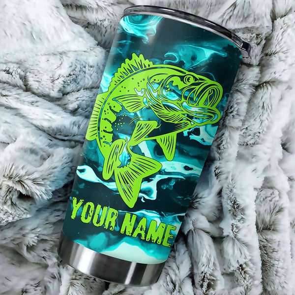 Largemouth Fishing Customized Tumbler Cups, Fishing Gifts For Fisherman IPHW4821