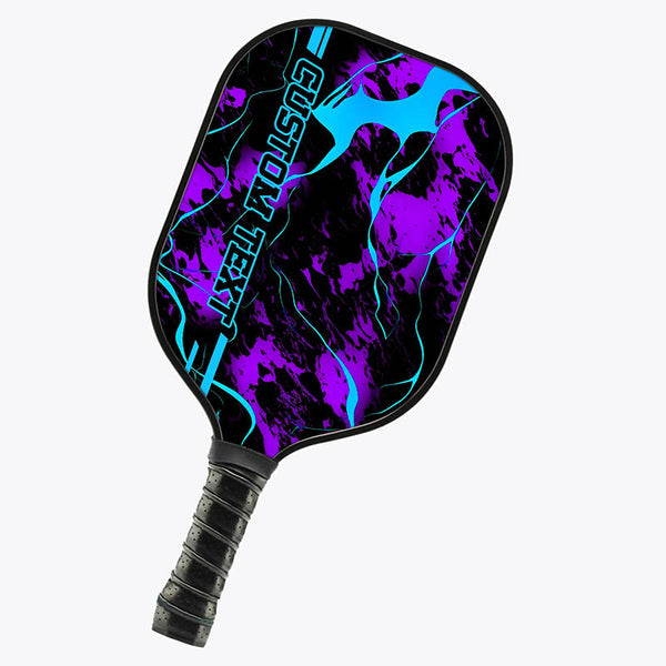 Blue And Purple Paint Splatter 3D Printed Custom Pickleball Paddles, Pickleball Gifts For Men And Women IPHW7221