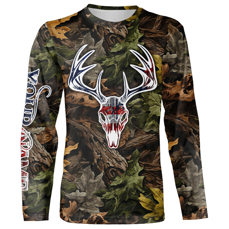 American deer buck hunting camouflage hunting clothes Customize Name 3D All Over Printed Shirts NQS1046