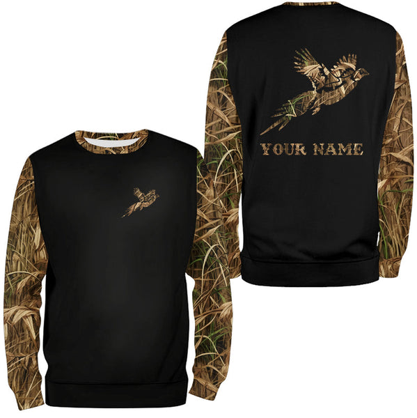 Pheasant Hunting Camo Customize Name 3D All Over Printed Shirts Personalized Hunting gifts NQS837