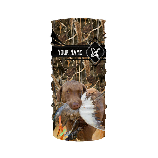 Duck Hunting with Chesapeake Bay Retriever waterfowl camo Shirts, Personalized Duck Hunting Gifts FSD3721