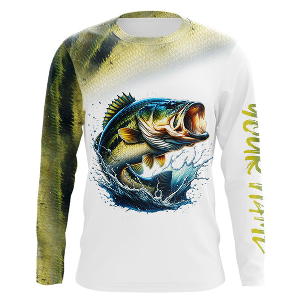 Bass Fishing Customize Name 3D All Over Printed Shirts, Fishing Gift For Father, Men, Women And Kid NQS351