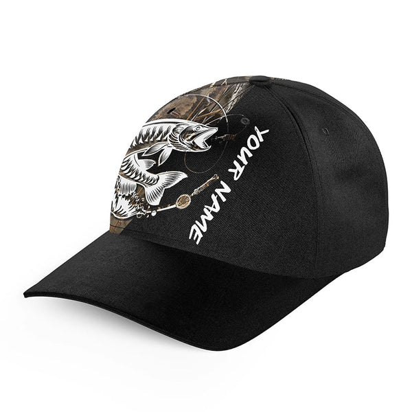 Musky Fishing Tattoo camo Custom fishing hat Unisex Fishing Baseball Angler camo hat NQS2668