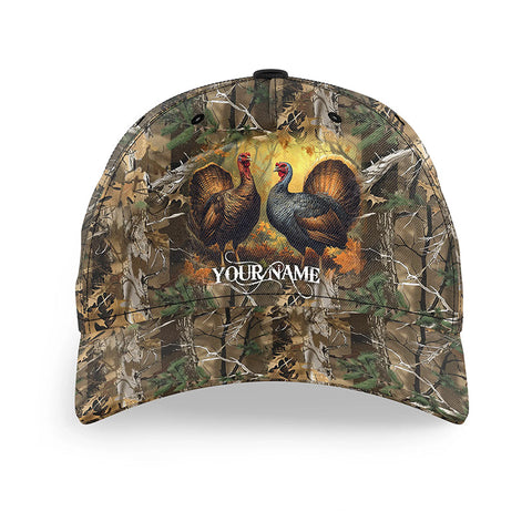 Turkey hunting Custom camo hunting hat, turkey hunting hat Unisex Hunting Baseball hat NQS3091