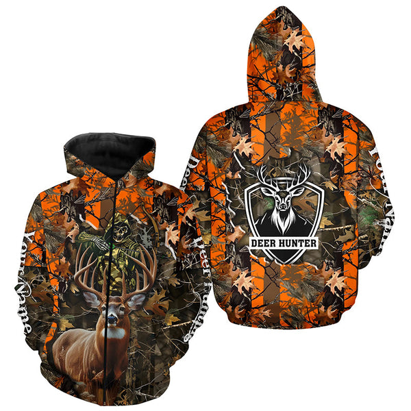 Deer Hunting big game camo Grim Reaper Custom Name 3D All over print shirts NQS742