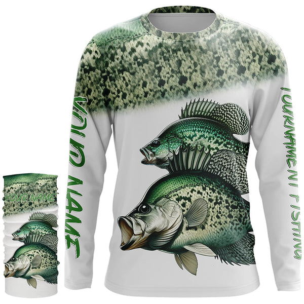 Crappie tournament fishing customize name all over print shirts personalized gift NQS178