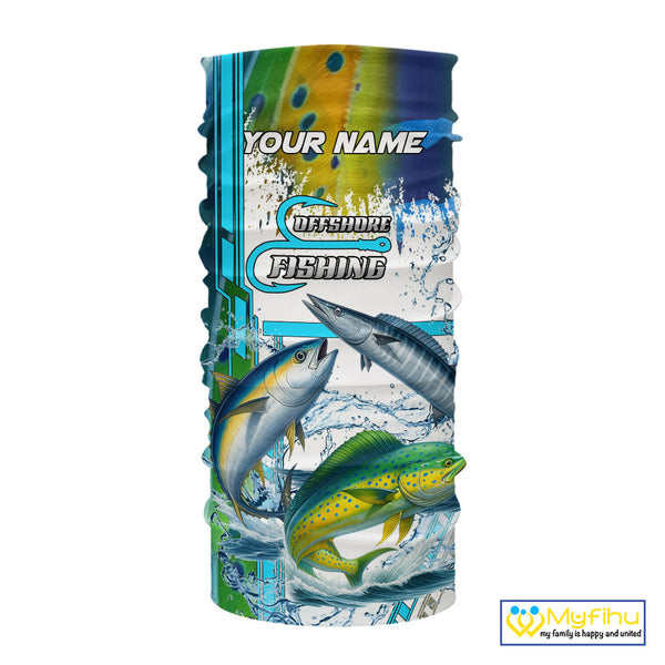 Mahi Mahi, Wahoo, Tuna slam fishing scales custom fishing team jerseys, Offshore fishing apparel NQS9997