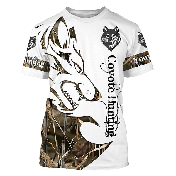 Coyote hunting predator camouflage Customize 3D All Over Printed Shirts Personalized hunting clothes NQS1041