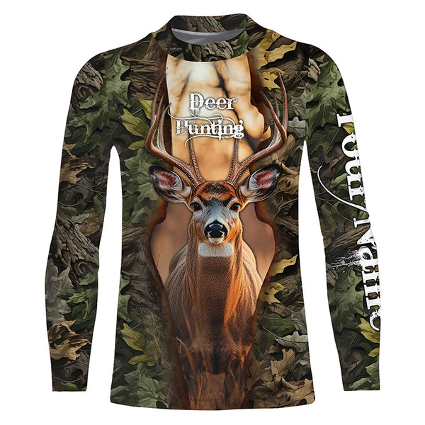 Mule deer hunting big games hunting legend hunter hunting camo custom name hunting clothes NQSD44