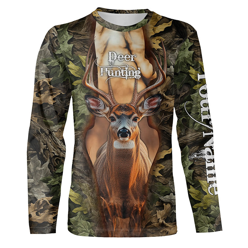 Mule deer hunting big games hunting legend hunter hunting camo custom name hunting clothes NQSD44