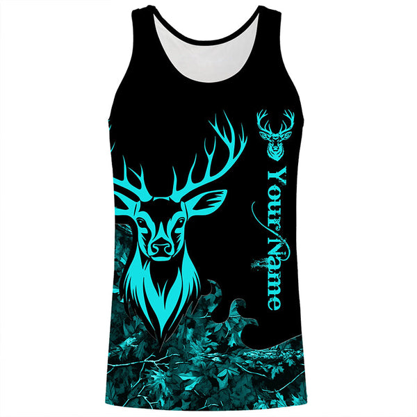 Deer Hunting serenity blue Camo Customize Name 3D All Over Printed Shirts Personalized Hunting gifts NQS2628