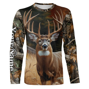 Deer Hunting Camo Customize Name 3D All Over Printed Shirts Personalized gift For Adult And Kid NQS720