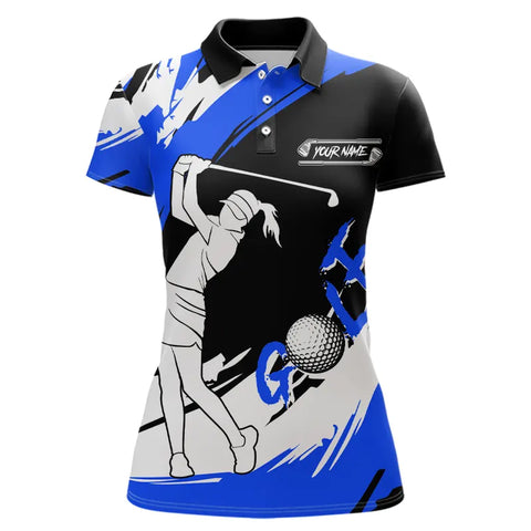 Women Golf Polo Shirts custom golf shirts for ladies golfer, gifts for golf lovers | Blue NQS9228