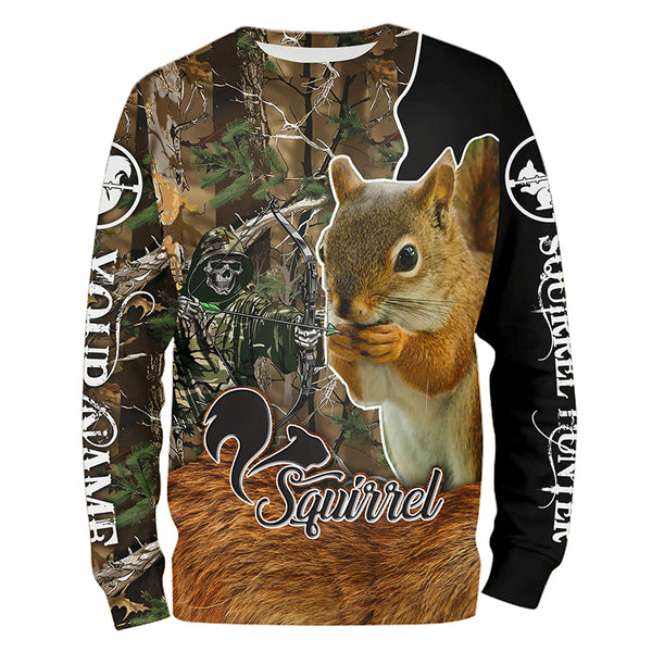 Squirrel Hunting Camouflage Custom Name Shirts for Hunter, Squirrel Hunting Gifts Shirts FSD554