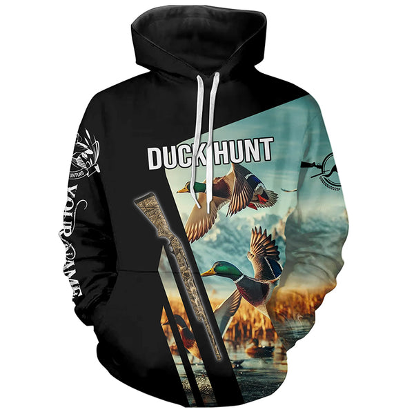 Mallard Duck Hunting Custom name all over print Shirts for Men, Kid - Duck hunting Gifts FSD139