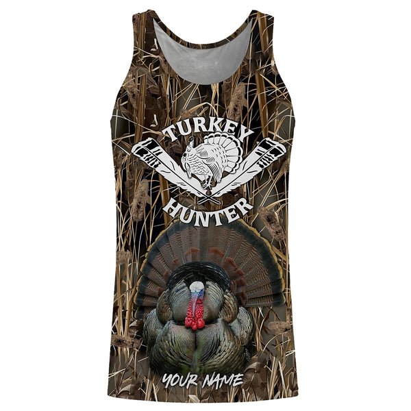 Personalized Turkey Hunting camouflage custom Name all over print Shirt, hunting gifts FSD108