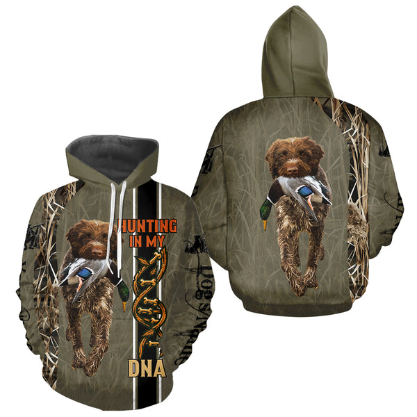 Custom Wirehaired Pointing Griffon Hunting Dog Shirt for Hunters, Hunting In My DNA FSD4739