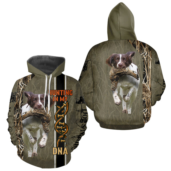 Custom English Springer Spaniel Hunting Dog Shirt for Hunters, Hunting In My DNA FSD4740
