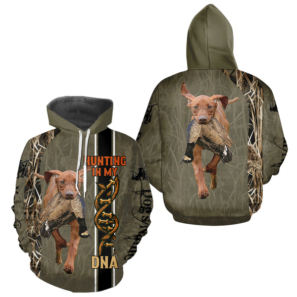 Custom Vizsla Hunting Dog Shirt for Hunters, Hunting In My DNA FSD4741