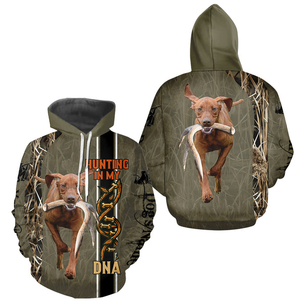 Custom Vizsla Hunting Dog Shirt for Hunters, Hunting In My DNA FSD4741