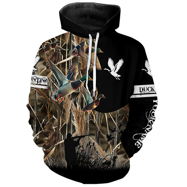 Personalized Duck Hunting Waterfowl Camo Shirts for Men, Kid, Duck Hunting clothes, hunting gifts FSD702