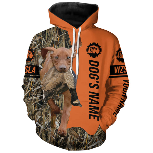 Vizsla Hunting Dog Customized Name All over printed Shirts for Hunters, Hunting Gifts FSD4078