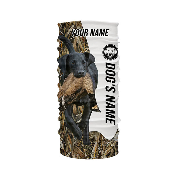 Goose Hunting with Black Labrador Retriever Dog Custom Name Camo Full Printing Shirts, Hoodie - Goose Hunting Gifts FSD2842