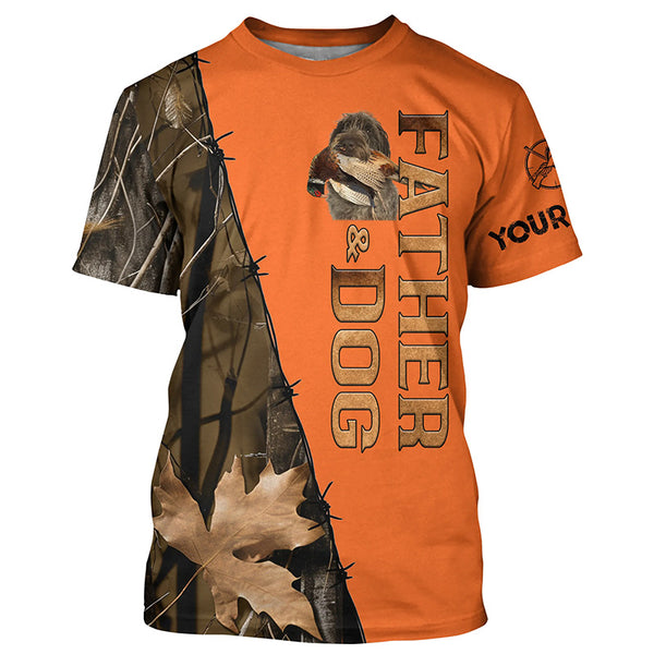 Wirehaired Pointing Griffon Dog Pheasant Hunting Orange Shirts, Father's Day Gift ideas for Dad FSD4497