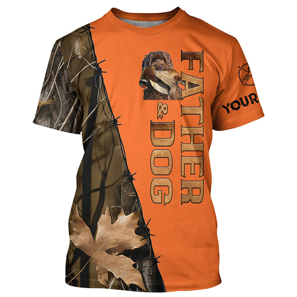 Pudelpointer Dog Pheasant Hunting Orange Shirts, Father's Day Hunting Gift ideas for Dad FSD4499