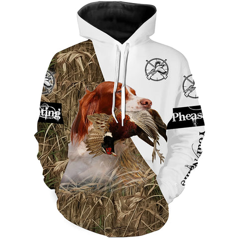 Personalized Pheasant hunting with dog English Setter 3D All over print Shirt, Hoodie FSD3697