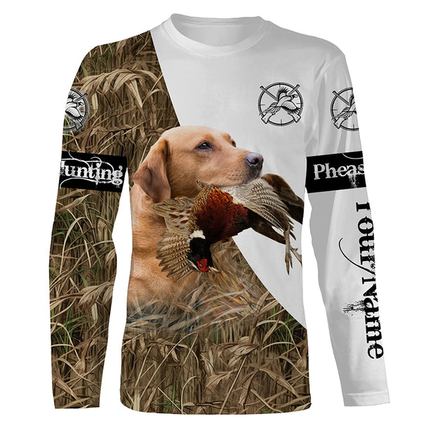 Personalized Pheasant hunting with dog Fox Red Lab 3D All over print Shirt, Hoodie FSD3698