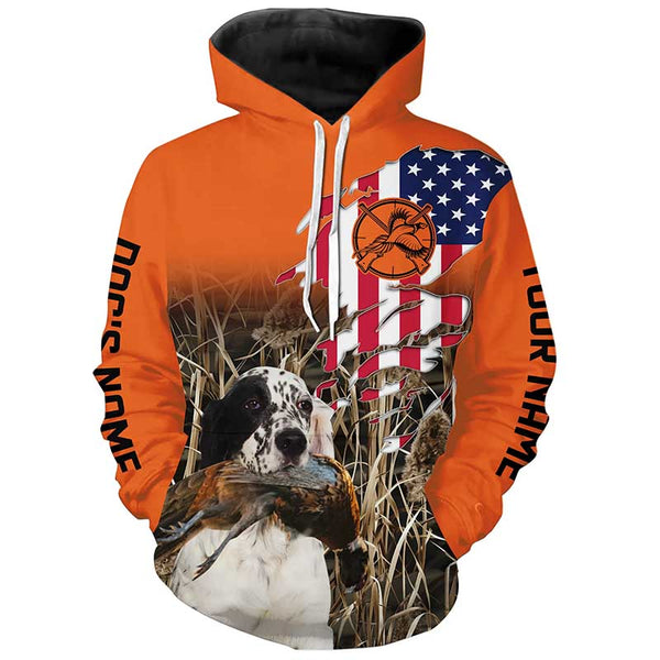 Pheasant Hunting Custom Orange Shirts for Hunters, Pheasant Hunting with Dogs Shirt FSD4532