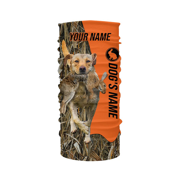 Rabbit Hunting with Dogs Yellow Labrador Retriever Customize Name Shirts, Rabbit hunting gift FSD3597