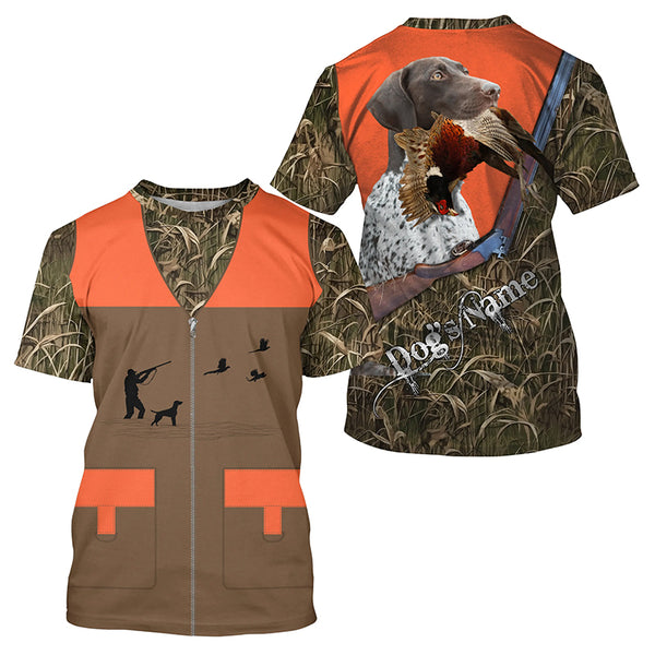 German Shorthaired Pointer shirt - Personalized Pheasant Upland Hunting Vest shirt for Men FSD3984