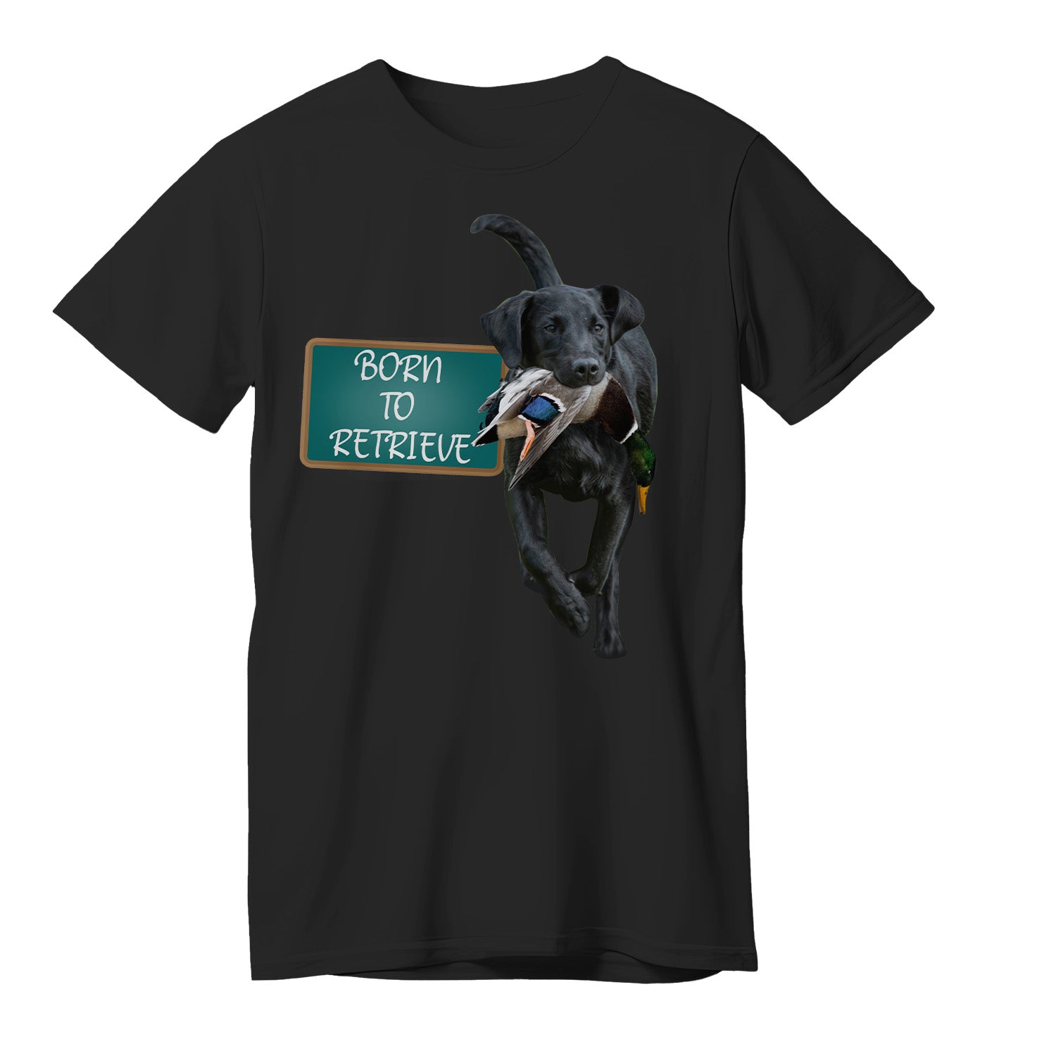 Duck Hunting with Dogs T-shirt for Men, Cool Shirt for Duck Hunters Born to Retriever - FSD4501