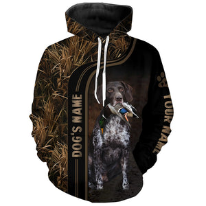 German Shorthaired Pointer Dog Duck, Pheasant Hunting Camo Custom name Shirts, Hunting Gifts FSD4515