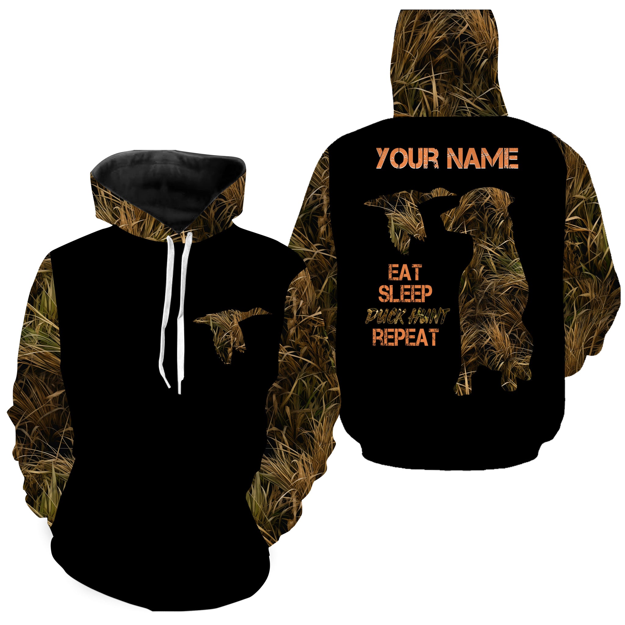 Duck Hunting Waterfowl Camo Custom All Over Printed shirt, Bird dog Duck hunter Hunting gifts FSD3481