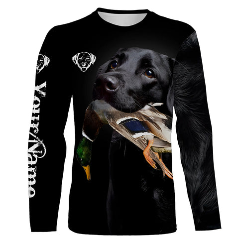 Personalized Duck Hunting Shirts Hunting Dog Labrador Retriever Black Lab 3D Full Printing Shirt, Hunting Gifts - FSD2688