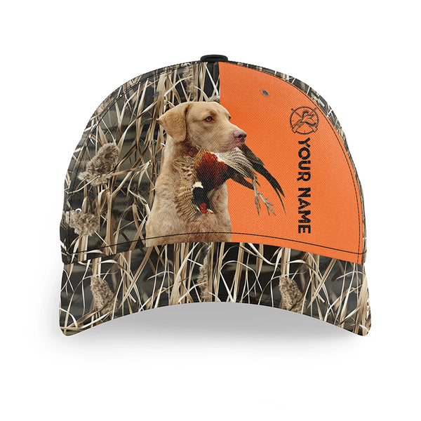 Pheasant Hunting With Dogs Custom Hat Adjustable Unisex Baseball Hat, Choose hunting dog breeds FSD3704