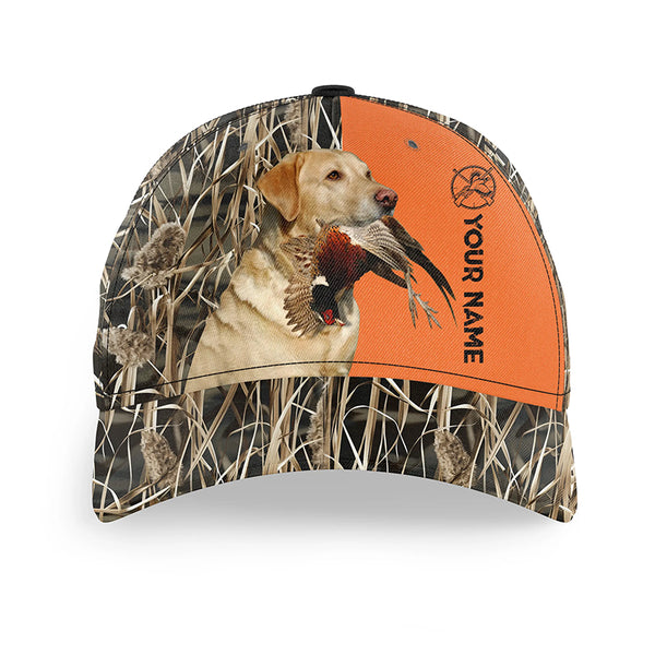 Pheasant Hunting With Dogs Custom Hat Adjustable Unisex Baseball Hat, Choose hunting dog breeds FSD3704