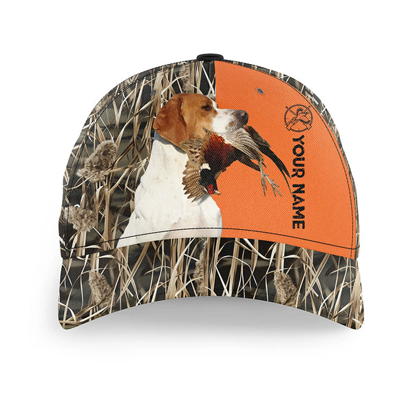 Pheasant Hunting With Dogs Custom Hat Adjustable Unisex Baseball Hat, Choose hunting dog breeds FSD3704