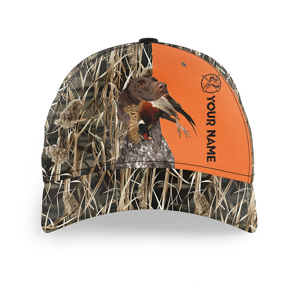 Pheasant Hunting With Dogs Custom Hat Adjustable Unisex Baseball Hat, Choose hunting dog breeds FSD3704